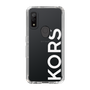 スリムプロテクションケース［ MICHAEL KORS - Logo - White ］