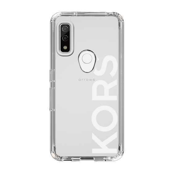 スリムプロテクションケース［ MICHAEL KORS - Logo - White ］