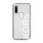 スリムプロテクションケース［ MICHAEL KORS - Logo - White ］