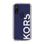スリムプロテクションケース［ MICHAEL KORS - Logo - White ］