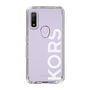 スリムプロテクションケース［ MICHAEL KORS - Logo - White ］