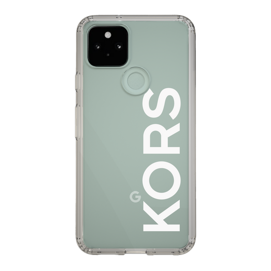 スリムプロテクションケース［ MICHAEL KORS - Logo - White ］