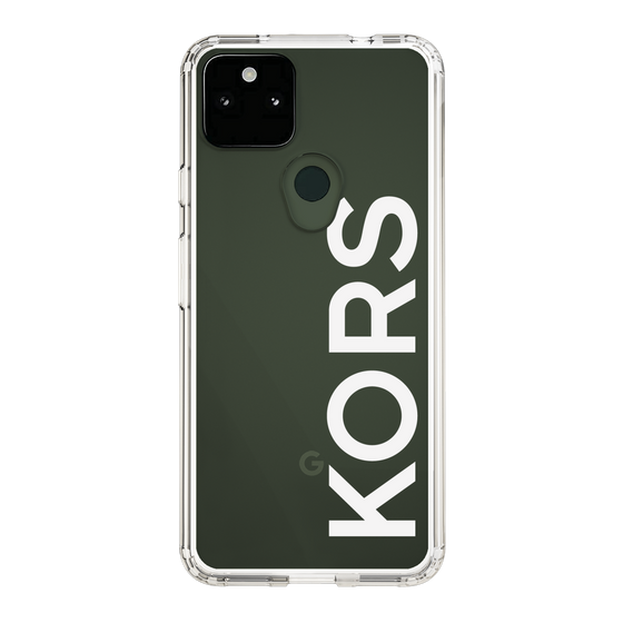 スリムプロテクションケース［ MICHAEL KORS - Logo - White ］