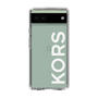 スリムプロテクションケース［ MICHAEL KORS - Logo - White ］