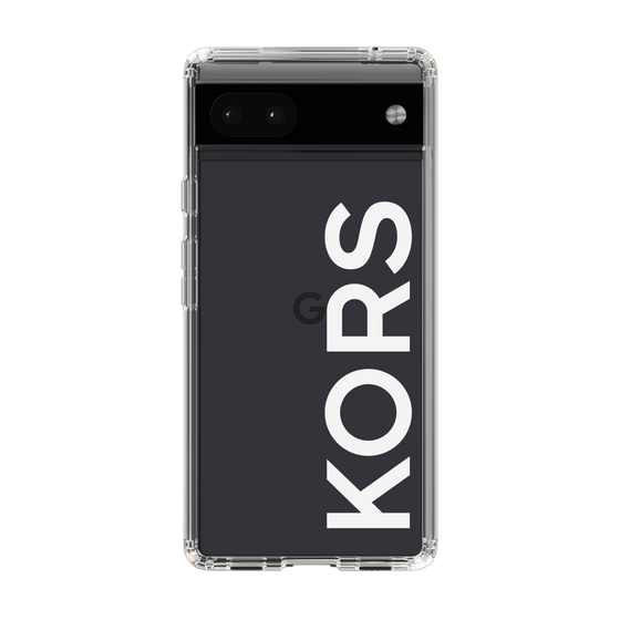 スリムプロテクションケース［ MICHAEL KORS - Logo - White ］
