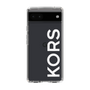 スリムプロテクションケース［ MICHAEL KORS - Logo - White ］