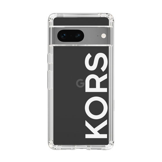 スリムプロテクションケース［ MICHAEL KORS - Logo - White ］
