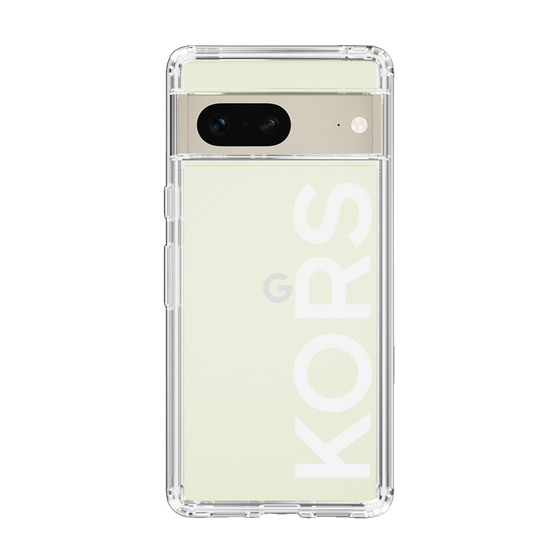 スリムプロテクションケース［ MICHAEL KORS - Logo - White ］