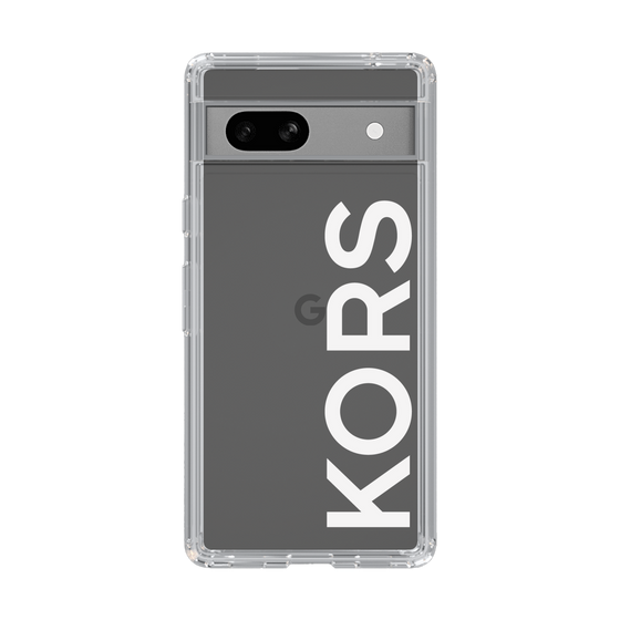 スリムプロテクションケース［ MICHAEL KORS - Logo - White ］
