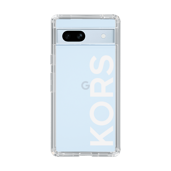 スリムプロテクションケース［ MICHAEL KORS - Logo - White ］