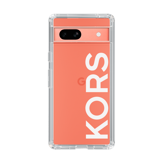 スリムプロテクションケース［ MICHAEL KORS - Logo - White ］