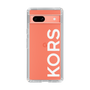 スリムプロテクションケース［ MICHAEL KORS - Logo - White ］