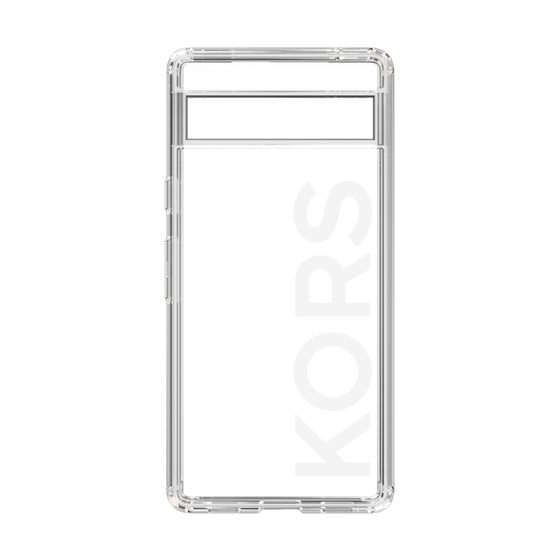 スリムプロテクションケース［ MICHAEL KORS - Logo - White ］