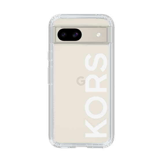スリムプロテクションケース［ MICHAEL KORS - Logo - White ］