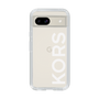 スリムプロテクションケース［ MICHAEL KORS - Logo - White ］