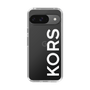 スリムプロテクションケース［ MICHAEL KORS - Logo - White ］