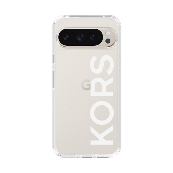 スリムプロテクションケース［ MICHAEL KORS - Logo - White ］