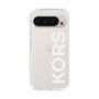 スリムプロテクションケース［ MICHAEL KORS - Logo - White ］