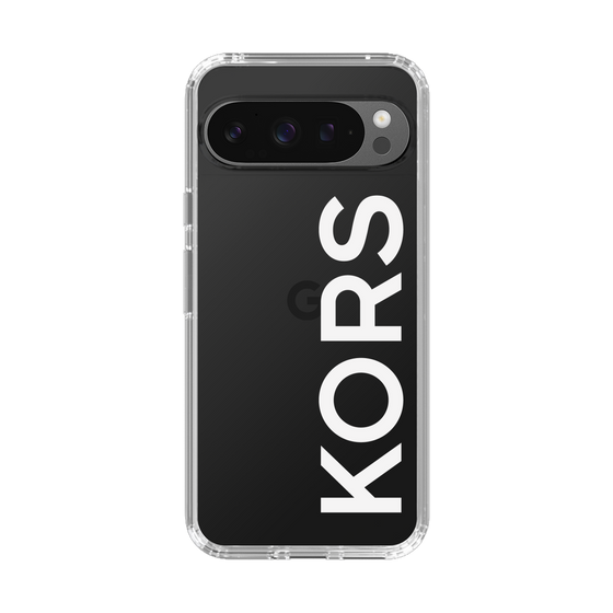 スリムプロテクションケース［ MICHAEL KORS - Logo - White ］
