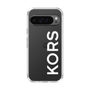 スリムプロテクションケース［ MICHAEL KORS - Logo - White ］