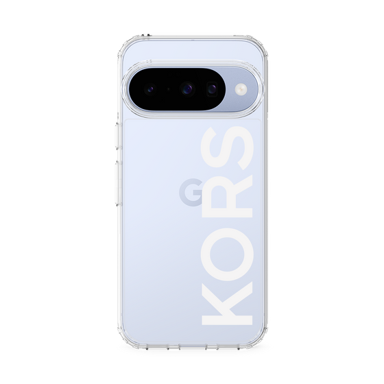 スリムプロテクションケース［ MICHAEL KORS - Logo - White ］