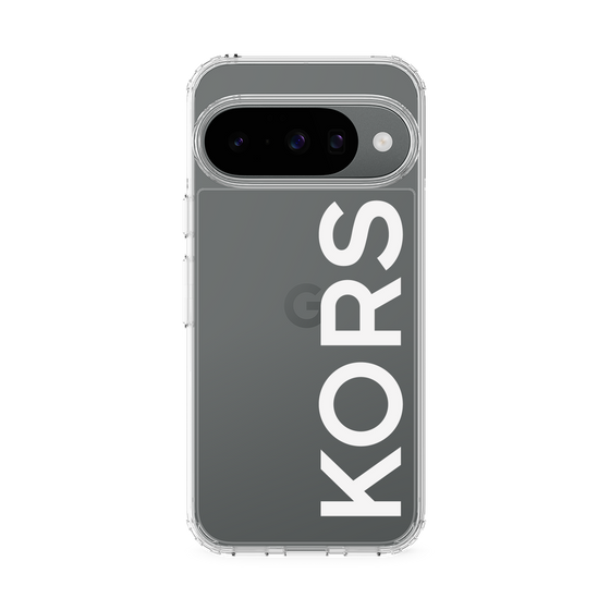 スリムプロテクションケース［ MICHAEL KORS - Logo - White ］