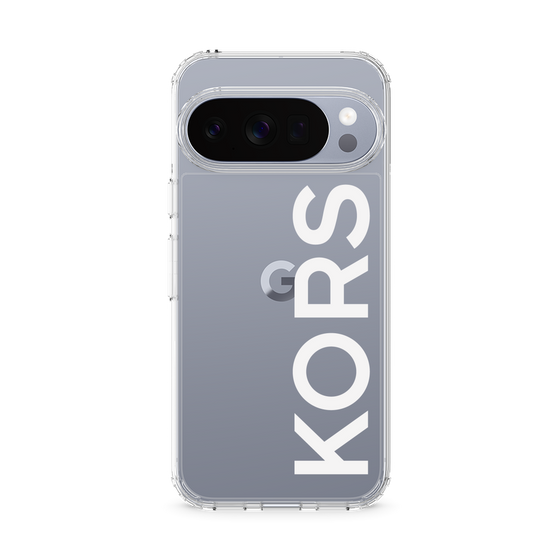 スリムプロテクションケース［ MICHAEL KORS - Logo - White ］