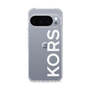 スリムプロテクションケース［ MICHAEL KORS - Logo - White ］