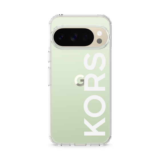 スリムプロテクションケース［ MICHAEL KORS - Logo - White ］