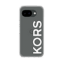 スリムプロテクションケース［ MICHAEL KORS - Logo - White ］