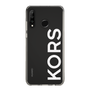 スリムプロテクションケース［ MICHAEL KORS - Logo - White ］