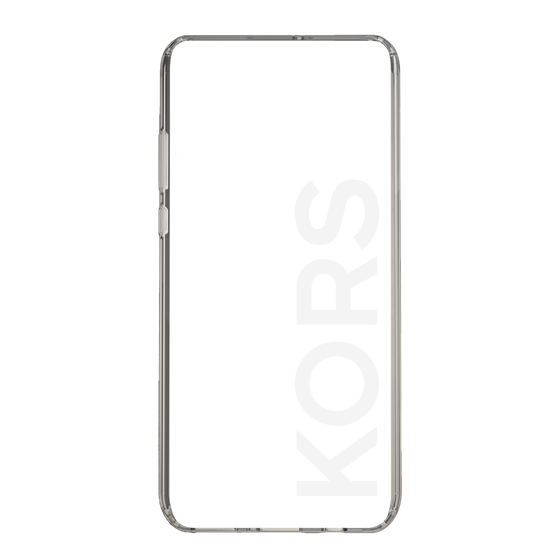 スリムプロテクションケース［ MICHAEL KORS - Logo - White ］