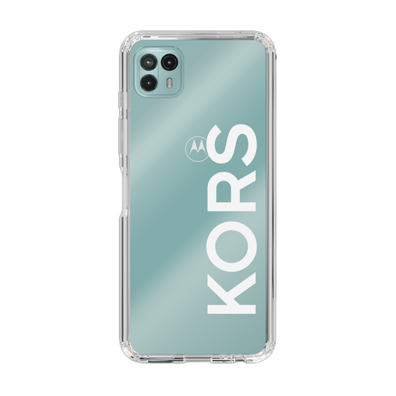 スリムプロテクションケース［ MICHAEL KORS - Logo - White ］