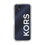 スリムプロテクションケース［ MICHAEL KORS - Logo - White ］