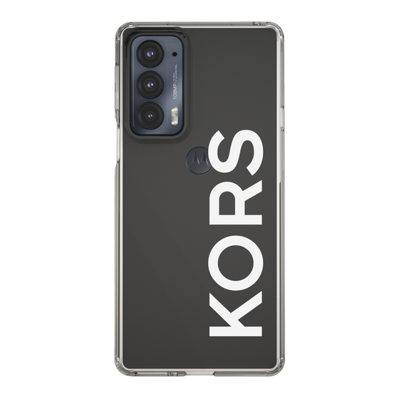 スリムプロテクションケース［ MICHAEL KORS - Logo - White ］
