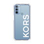 スリムプロテクションケース［ MICHAEL KORS - Logo - White ］