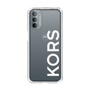 スリムプロテクションケース［ MICHAEL KORS - Logo - White ］