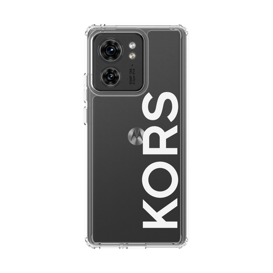 スリムプロテクションケース［ MICHAEL KORS - Logo - White ］