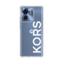 スリムプロテクションケース［ MICHAEL KORS - Logo - White ］