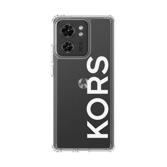 スリムプロテクションケース［ MICHAEL KORS - Logo - White ］
