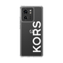スリムプロテクションケース［ MICHAEL KORS - Logo - White ］