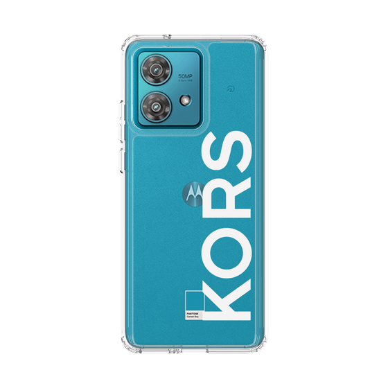 スリムプロテクションケース［ MICHAEL KORS - Logo - White ］