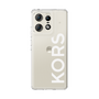スリムプロテクションケース［ MICHAEL KORS - Logo - White ］