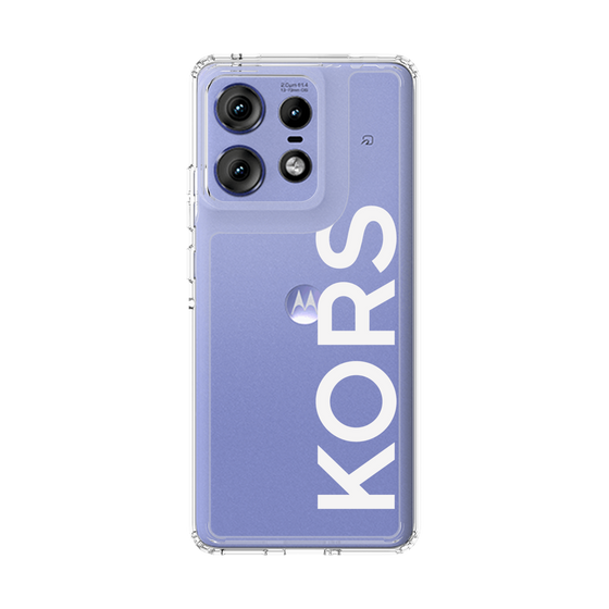スリムプロテクションケース［ MICHAEL KORS - Logo - White ］