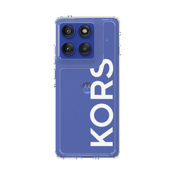 スリムプロテクションケース［ MICHAEL KORS - Logo - White ］