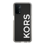 スリムプロテクションケース［ MICHAEL KORS - Logo - White ］