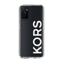 スリムプロテクションケース［ MICHAEL KORS - Logo - White ］