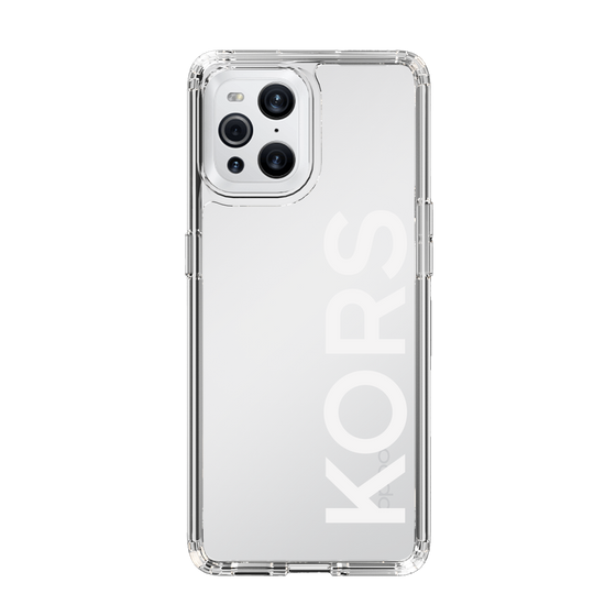 スリムプロテクションケース［ MICHAEL KORS - Logo - White ］