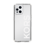 スリムプロテクションケース［ MICHAEL KORS - Logo - White ］