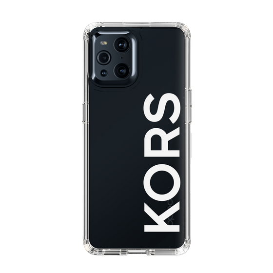 スリムプロテクションケース［ MICHAEL KORS - Logo - White ］